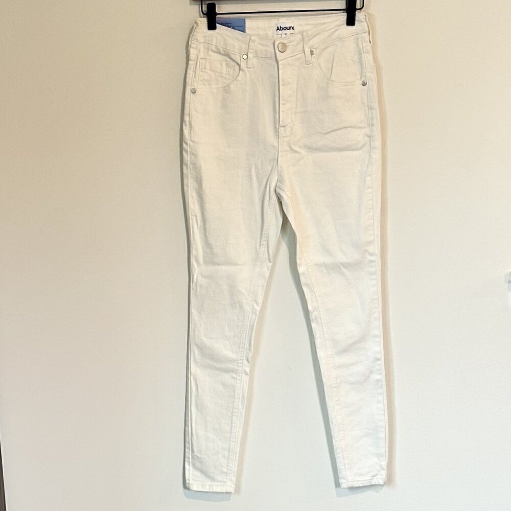 NWT Abound by Nordstrom Sustainable Denim White High Rise Skinny Jeans - 29
